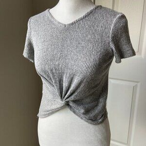 Art Class Grey Knit Crop Top